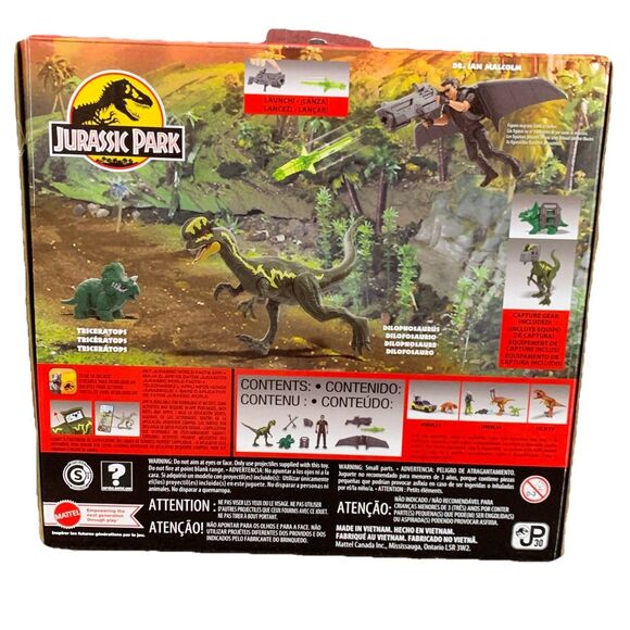 NEW Jurassic Park 30th Anniversary Dr Ian Malcolm Glider Escape Pack 93 Classic - Picture 2 of 2